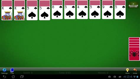 free spider solitaire full screen.